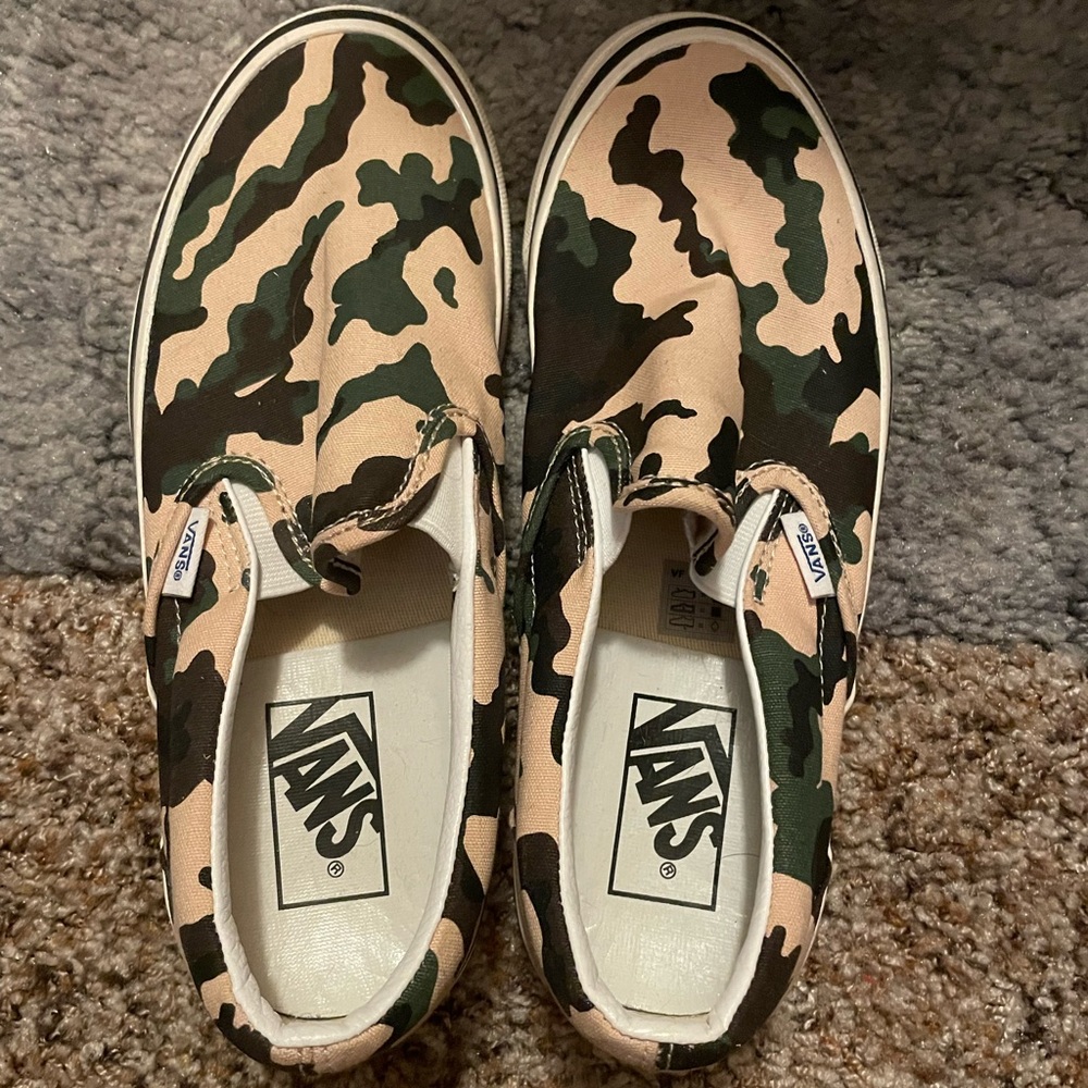 Camo slip on Vans